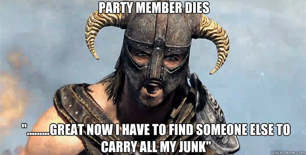 Party member dies 