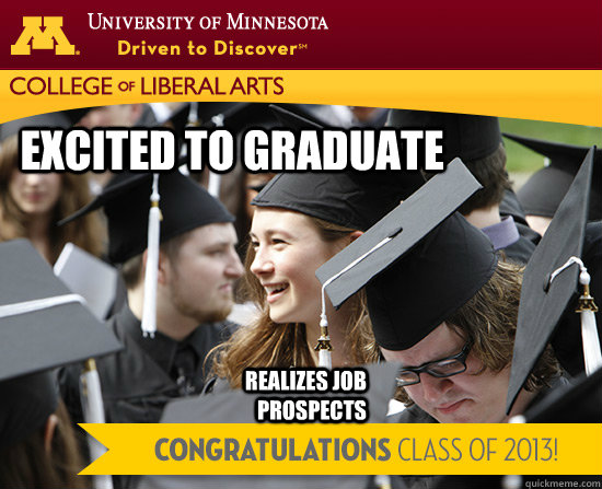 excited to graduate realizes job prospects - excited to graduate realizes job prospects  CLA Jobs