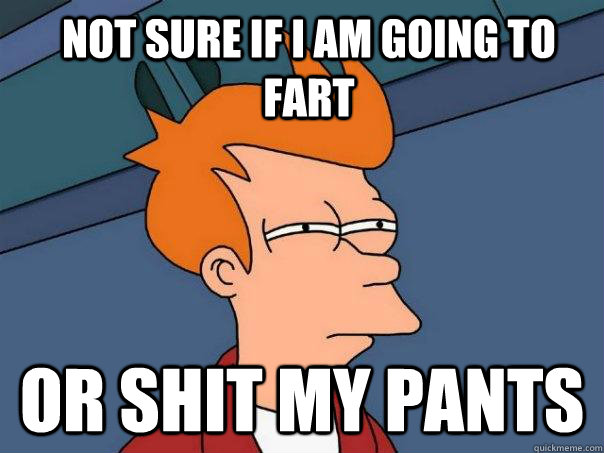 Not sure if i am going to fart Or shit my pants  Futurama Fry