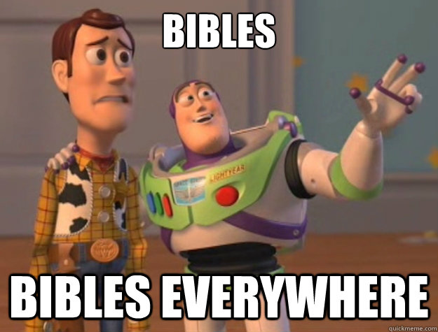 bibles bibles everywhere  Toy Story