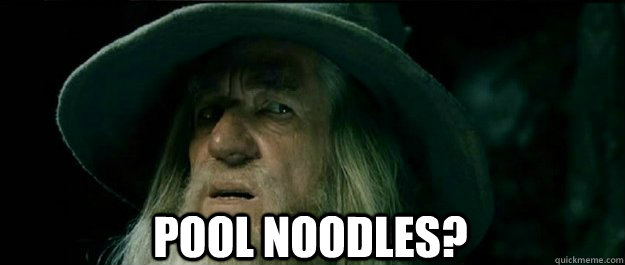  Pool Noodles?  Gandalf