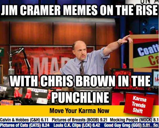 jim cramer memes on the rise with chris brown in the punchline - jim cramer memes on the rise with chris brown in the punchline  Mad Karma with Jim Cramer