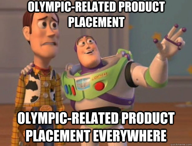 olympic-related product placement olympic-related product placement everywhere  Toy Story