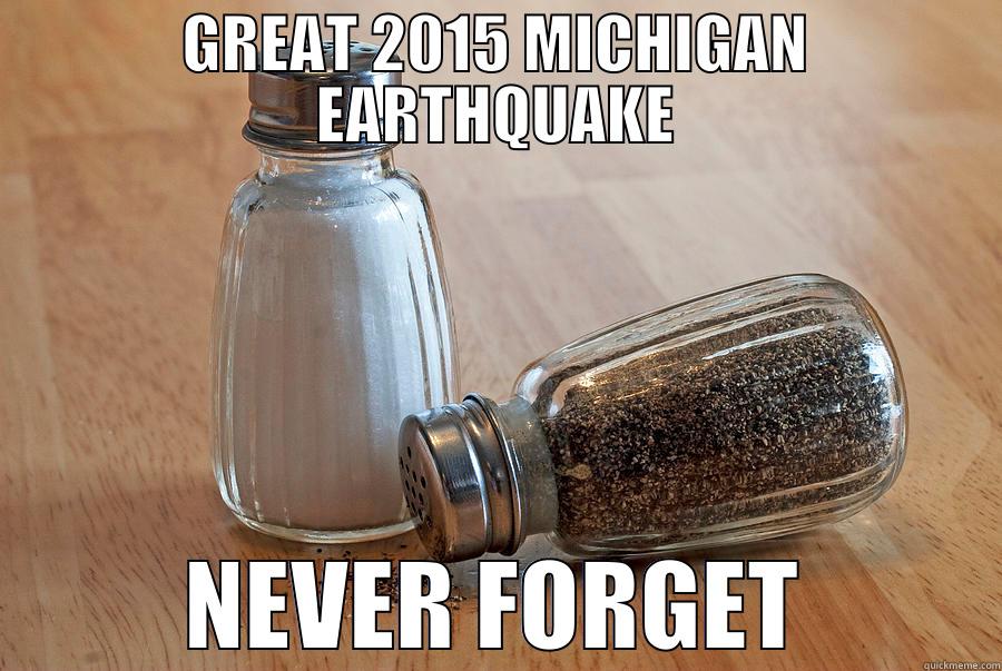 Great 2015 Michigan Earthquake - GREAT 2015 MICHIGAN EARTHQUAKE NEVER FORGET Misc