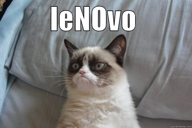 Lenovo fail - LENOVO  Grumpy Cat