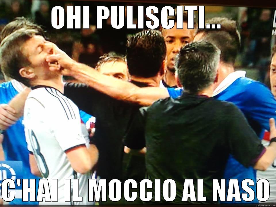 Thiago Motta - OHI PULISCITI...  C'HAI IL MOCCIO AL NASO Misc