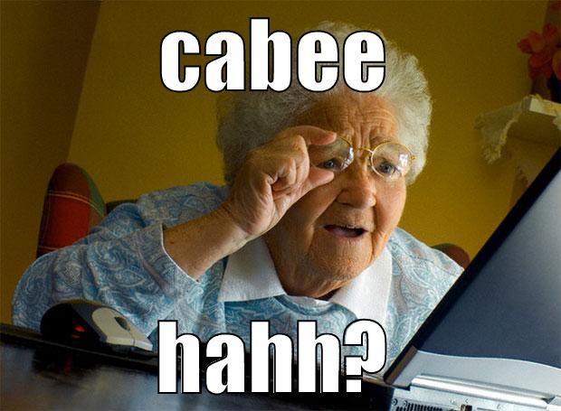 CABEE HAHH? Grandma finds the Internet