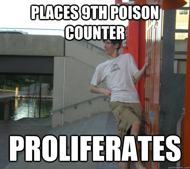 Places 9th poison COunter Proliferates  