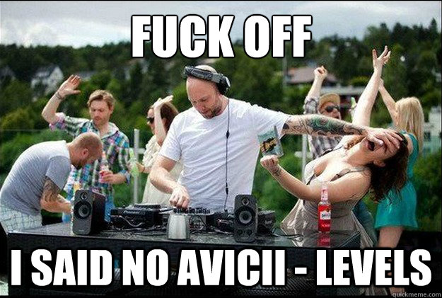 FUCK OFF I SAID NO AVICII - LEVELS  