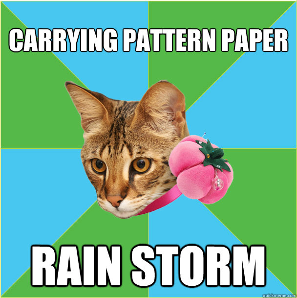 carrying pattern paper rain storm  