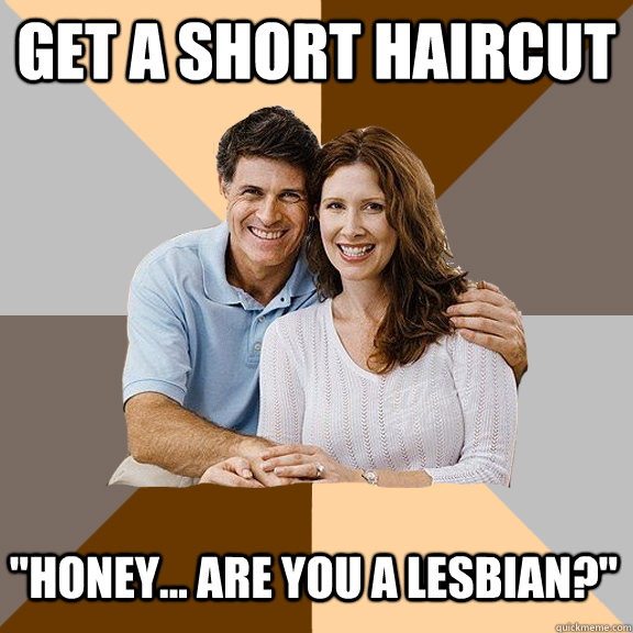 get a short haircut 