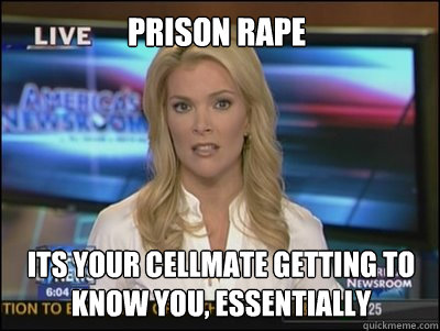 Prison Rape Its your cellmate getting to know you, Essentially   Megyn Kelly