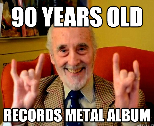 90 years old records metal album  