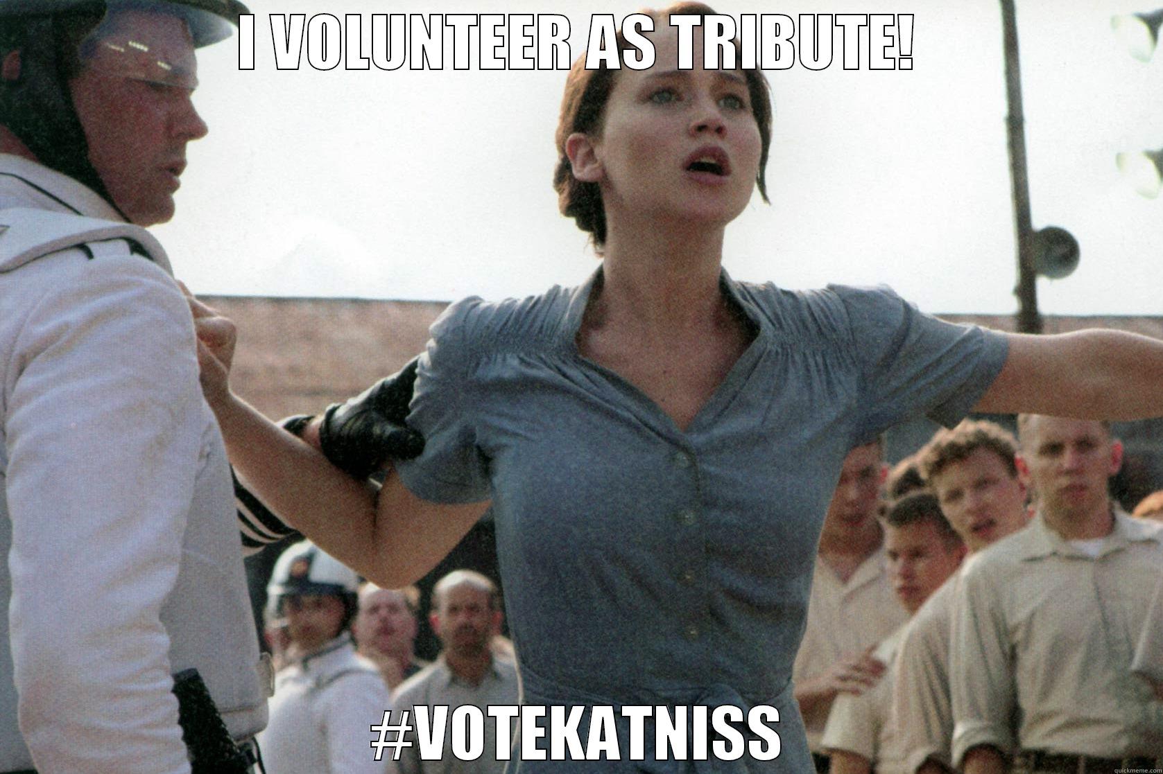 I VOLUNTEER AS TRIBUTE! #VOTEKATNISS Misc