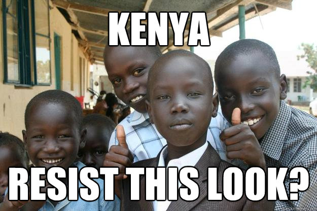 Kenya Resist this look?  Ridiculously classy African Kid