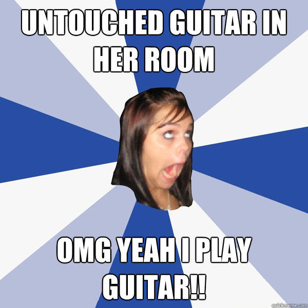 untouched guitar in her room OMG Yeah i play guitar!!  