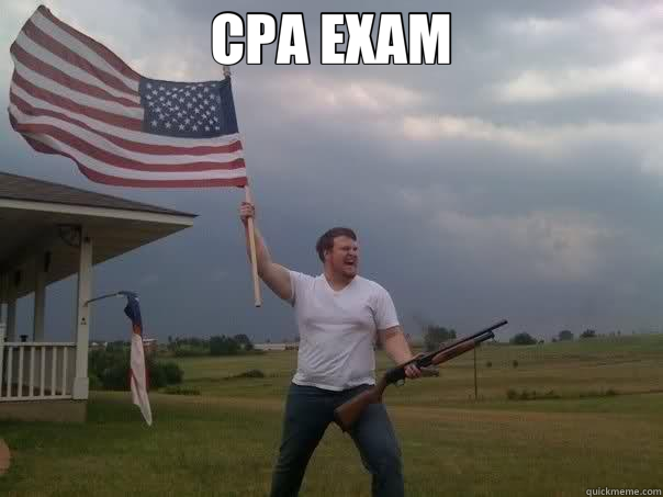 CPA EXAM  - CPA EXAM   Overly Patriotic American