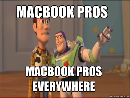 macbook pros macbook pros everywhere  woody and buzz