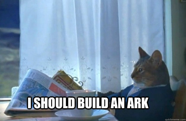 I should build an ark - I should build an ark  Sophisticated Cat