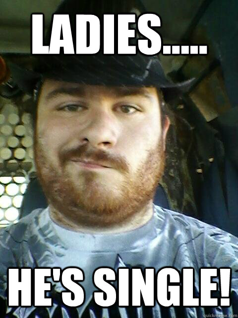 LADIES..... He's single!  