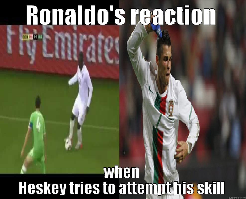 Ronaldo vs Heskey: The Most Gifted Players in the Worl - RONALDO'S REACTION WHEN HESKEY TRIES TO ATTEMPT HIS SKILL Misc