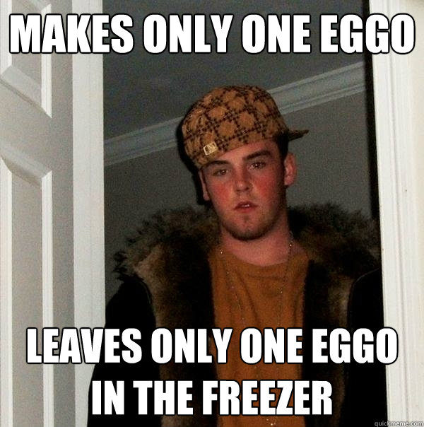 Makes only one eggo leaves only one eggo in the freezer  Scumbag Steve