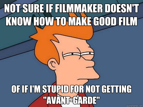 Not sure if filmmaker doesn't know how to make good film of if I'm stupid for not getting 