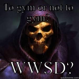 TO GYM OR NOT TO GYM?    WWSD? Misc