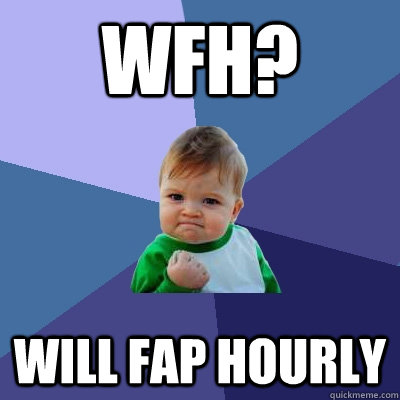 WFH? Will Fap Hourly - WFH? Will Fap Hourly  Success Kid