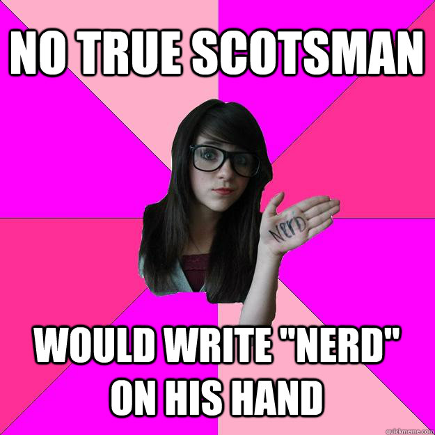 no true scotsman would write 