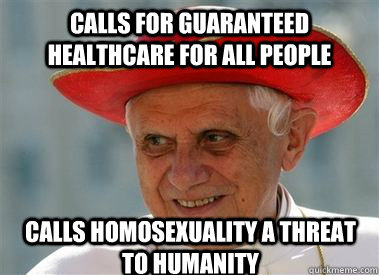 Calls for Guaranteed Healthcare for All People Calls Homosexuality a threat to Humanity  