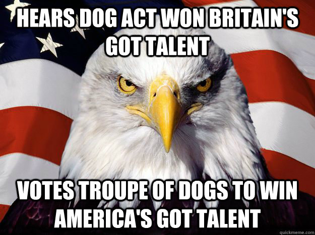 hears Dog act won britain's got talent votes troupe of dogs to win america's got talent  One-up America