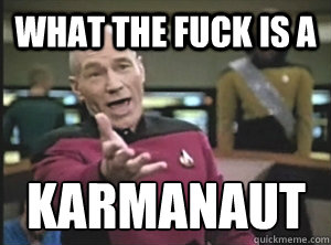 What the fuck is a Karmanaut  Annoyed Picard