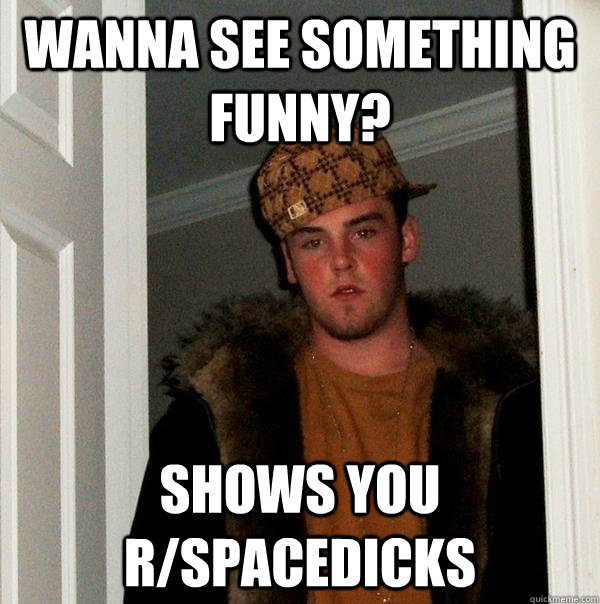 wanna see something funny? shows you r/spacedicks  Scumbag Steve