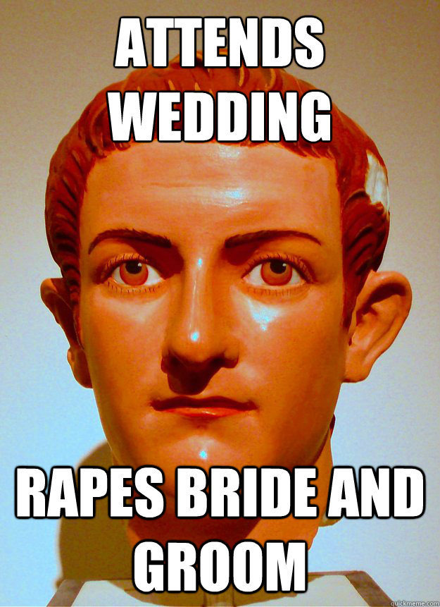 attends wedding rapes bride and groom  