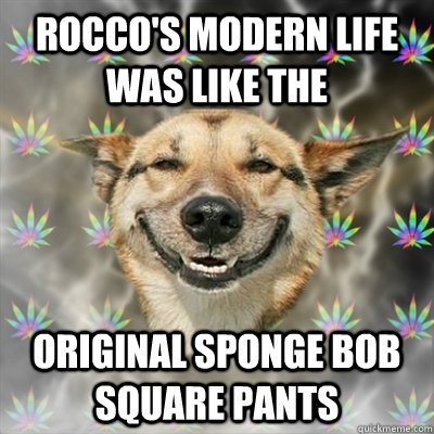 Rocco's Modern life was like the  Original Sponge bob square pants  Stoner Dog