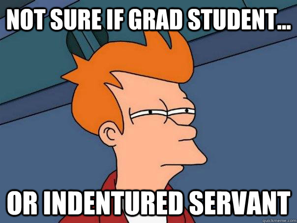 Not sure if grad student... or indentured servant - Not sure if grad student... or indentured servant  Futurama Fry