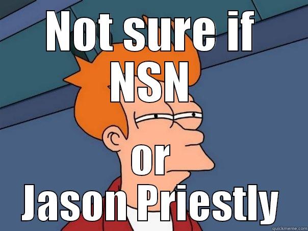 NOT SURE IF NSN OR JASON PRIESTLY Futurama Fry