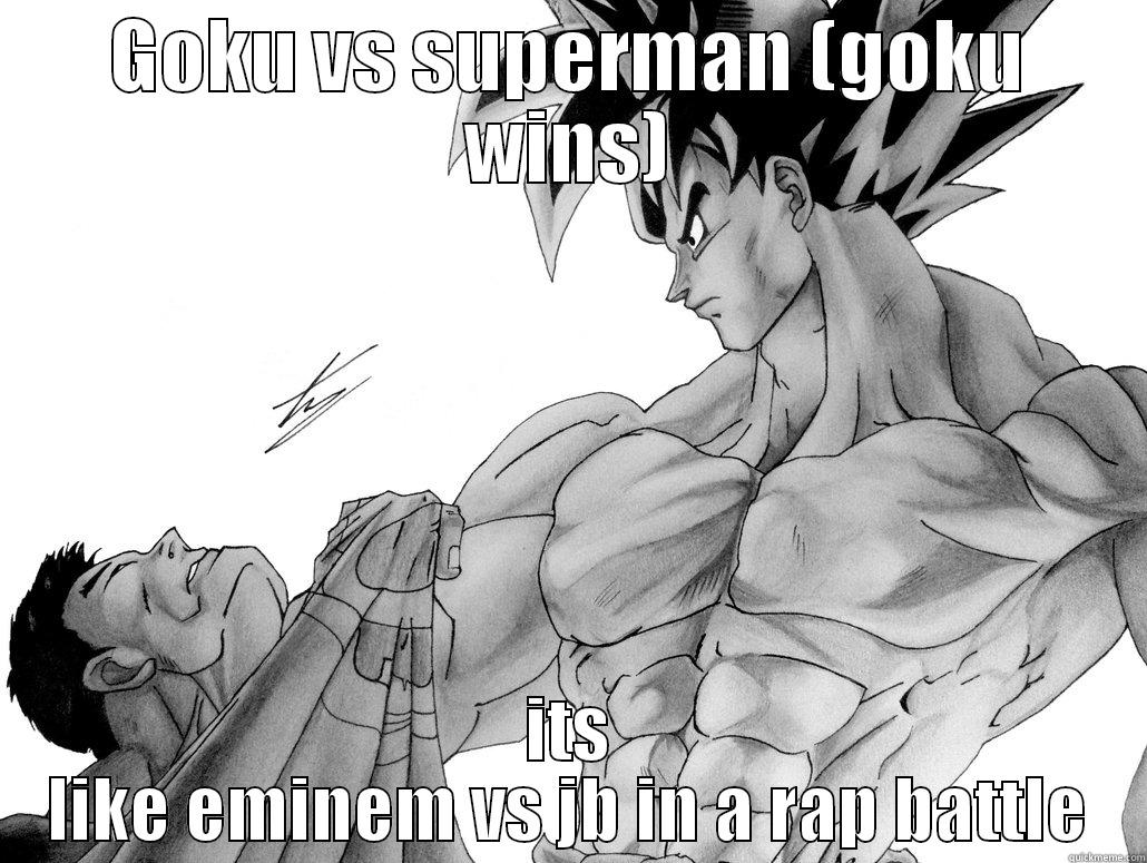 GOKU VS SUPERMAN (GOKU WINS) ITS LIKE EMINEM VS JB IN A RAP BATTLE Misc