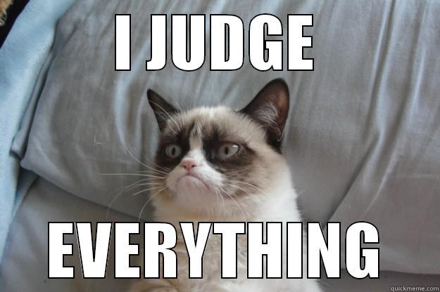 Grumpy Cat is a Judge - I JUDGE EVERYTHING Grumpy Cat