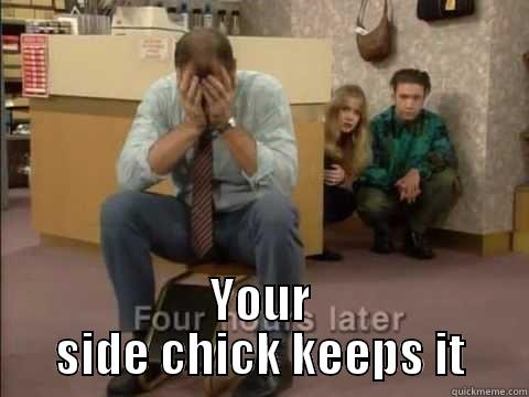 Crying Side chick  -  YOUR SIDE CHICK KEEPS IT Misc