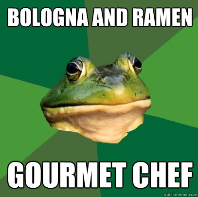 Bologna and Ramen Gourmet Chef - Bologna and Ramen Gourmet Chef  Foul Bachelor Frog