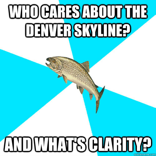 Who Cares about the denver skyline? And what's clarity?  Pop Punk Trout