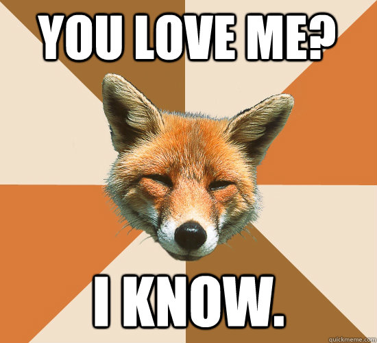 You love me? I know.  Condescending Fox