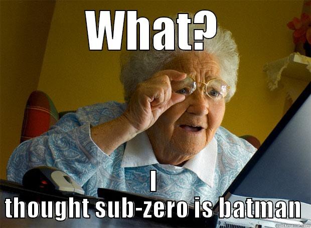 WHAT? I THOUGHT SUB-ZERO IS BATMAN Grandma finds the Internet