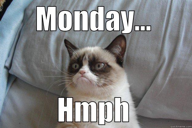 Monday...  Hmph - MONDAY... HMPH Grumpy Cat