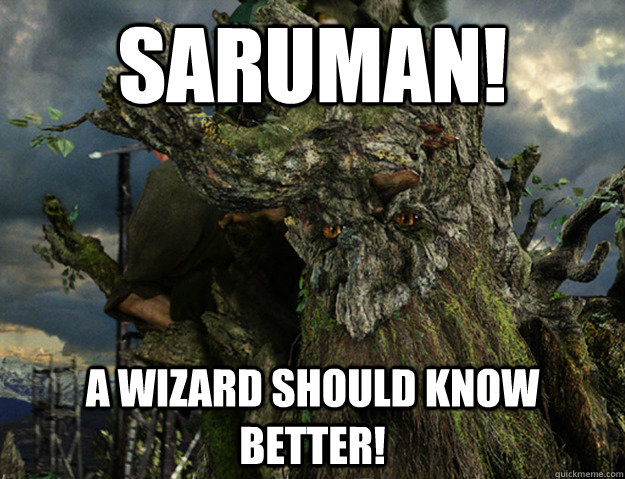 Saruman! A Wizard Should Know Better!  