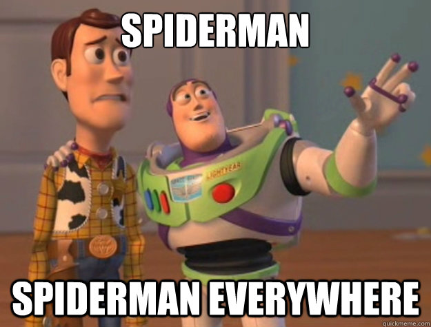 Spiderman spiderman everywhere  Toy Story