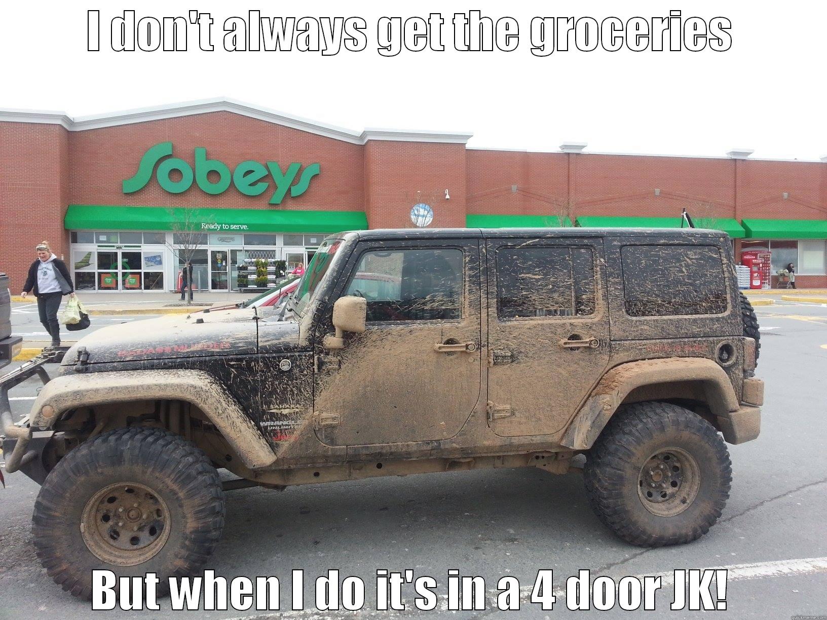 Jeep Grocery Getter! - I DON'T ALWAYS GET THE GROCERIES BUT WHEN I DO IT'S IN A 4 DOOR JK! Misc