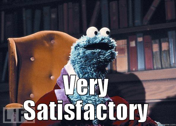  VERY SATISFACTORY Cookie Monster